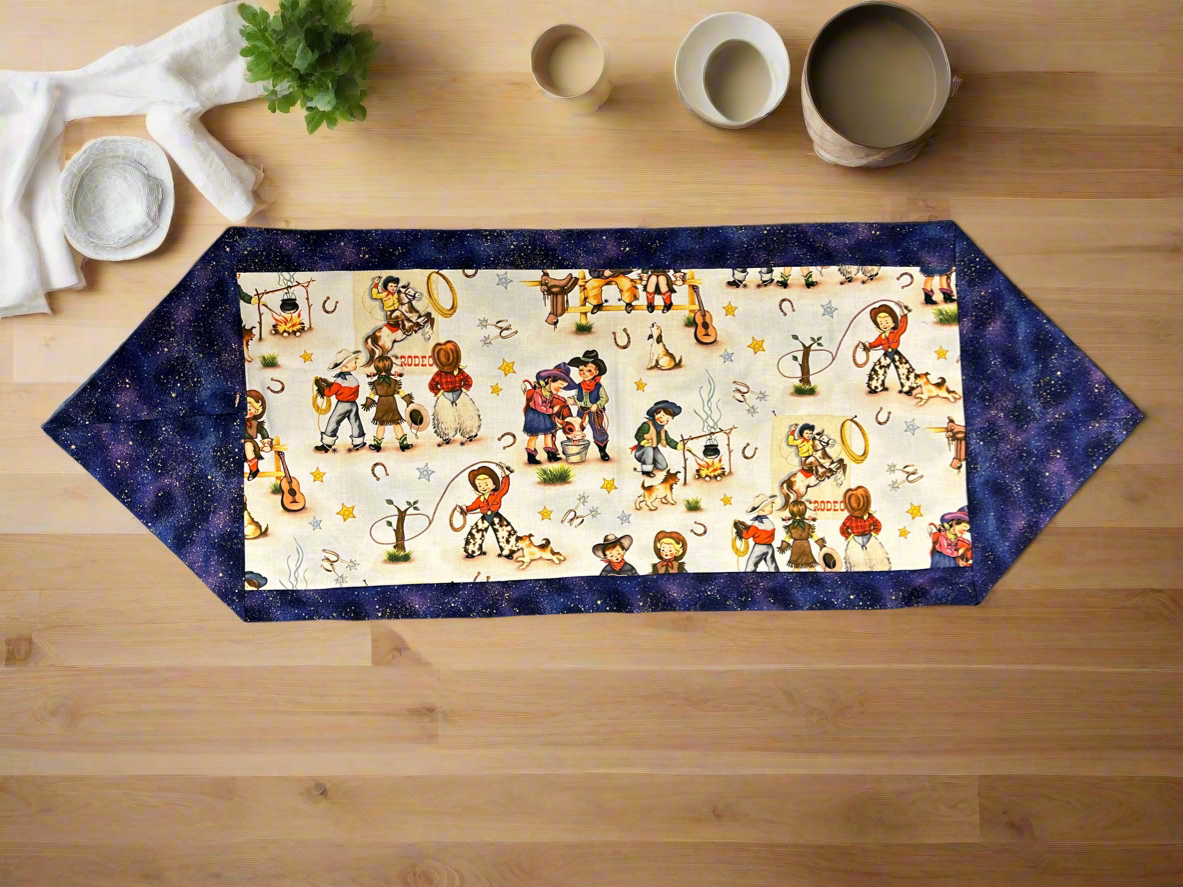Western themed table runner