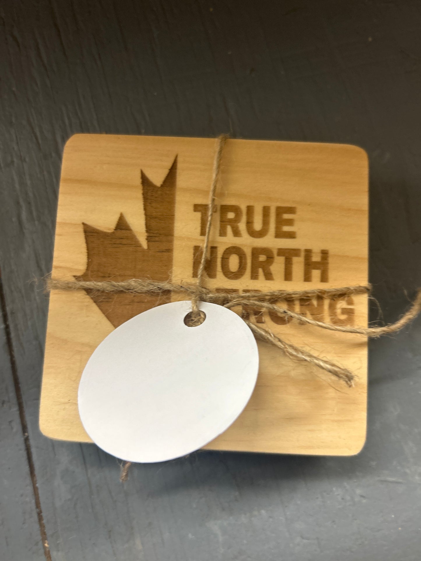 True North - Laser Engraved Drink Coasters