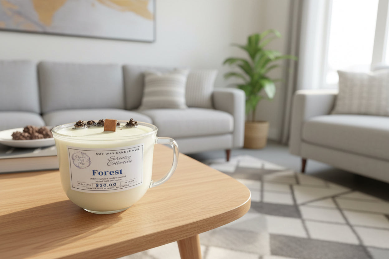 Forest - serenity collection- large soy candle