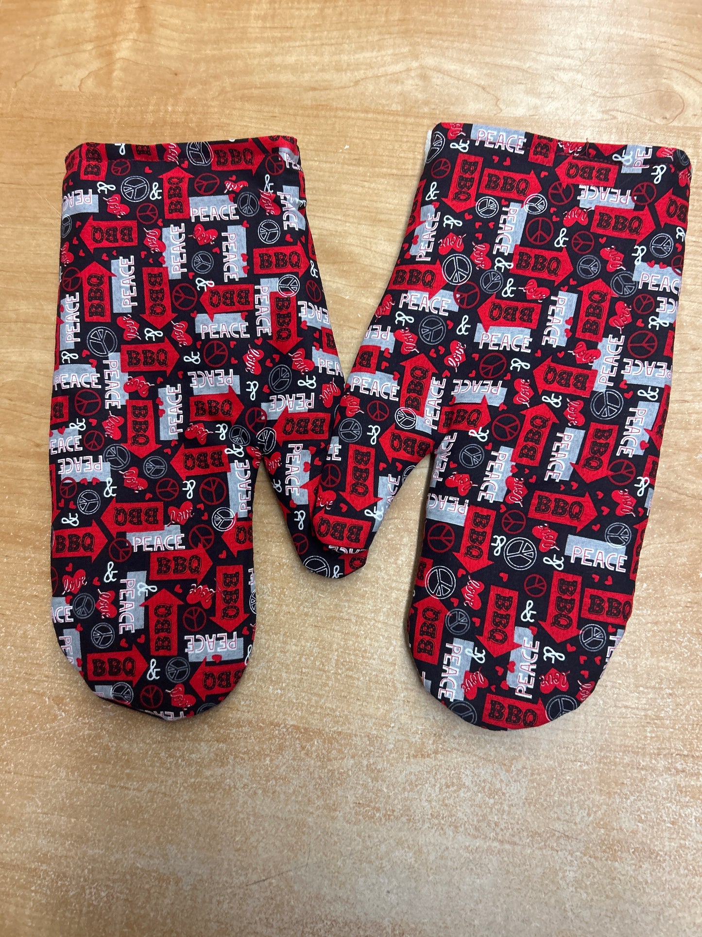 Reversible tie up MENS apron, and oven mitts