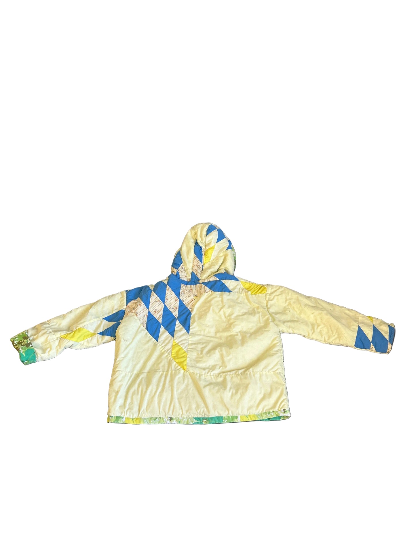 Yellow quilt hoodie