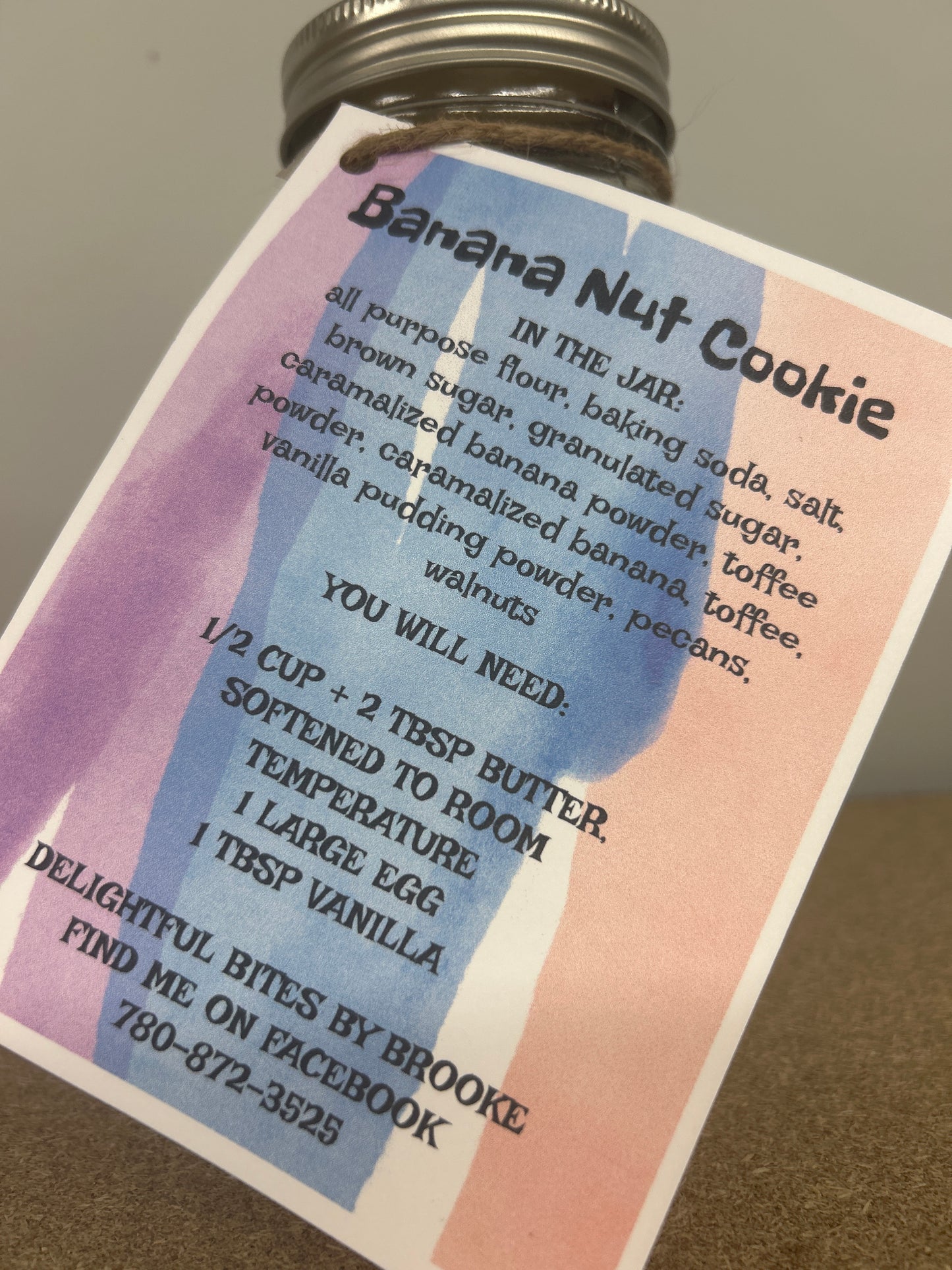 Banana nut cookies