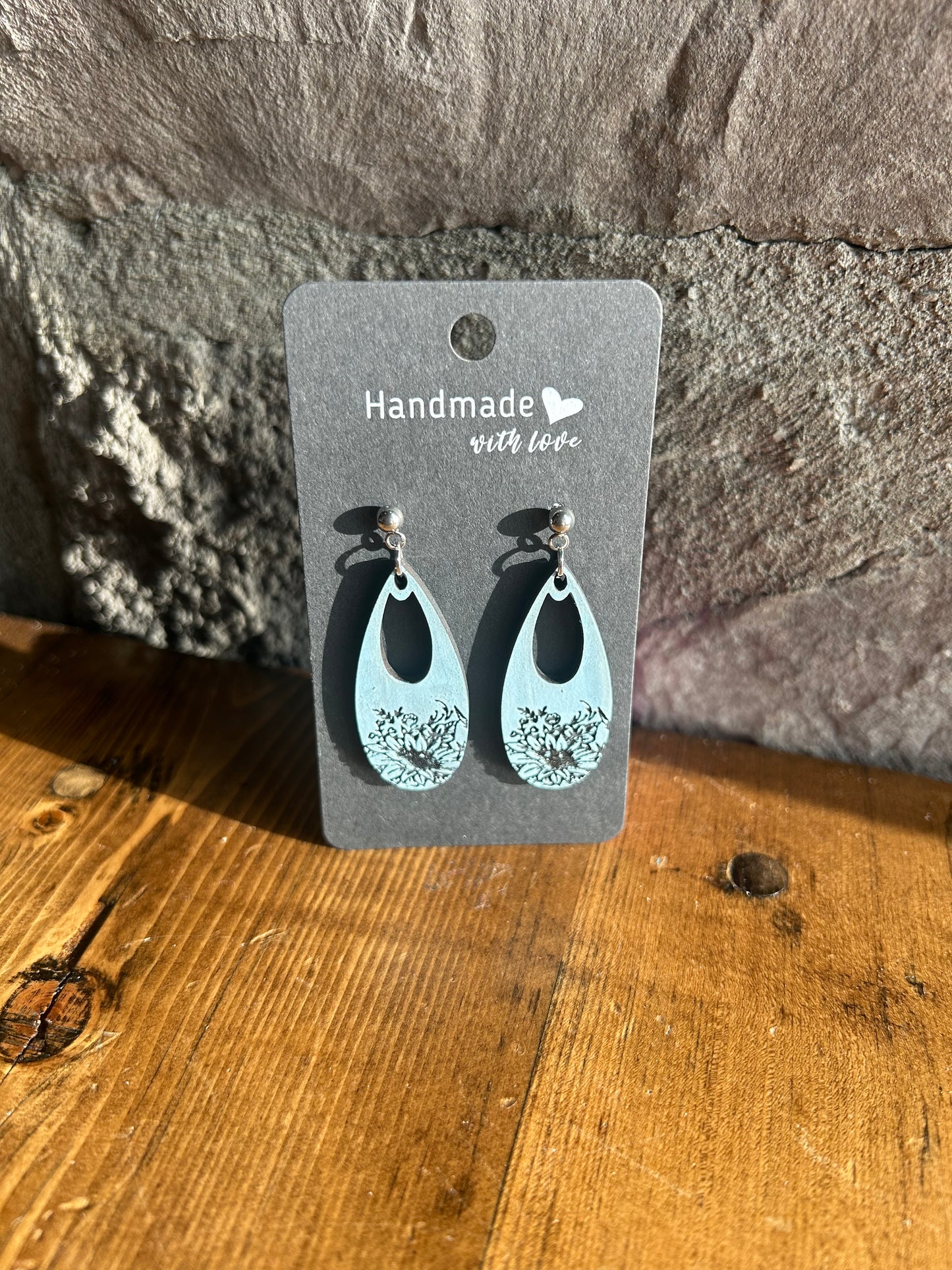 Medium Hoop Floral Earring