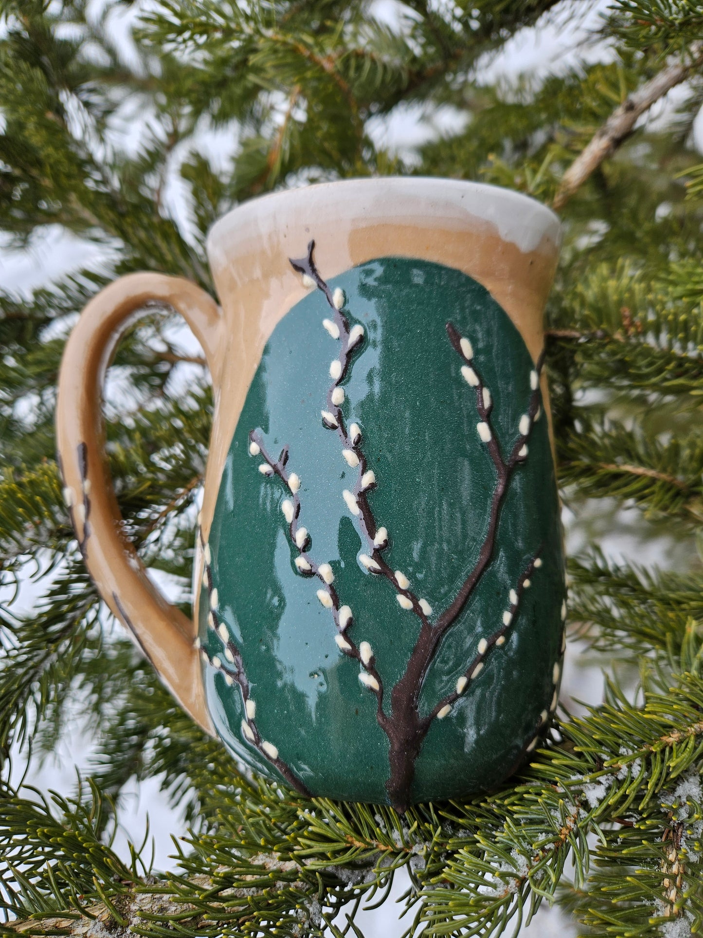 Large 16oz Pussy Willow Mug