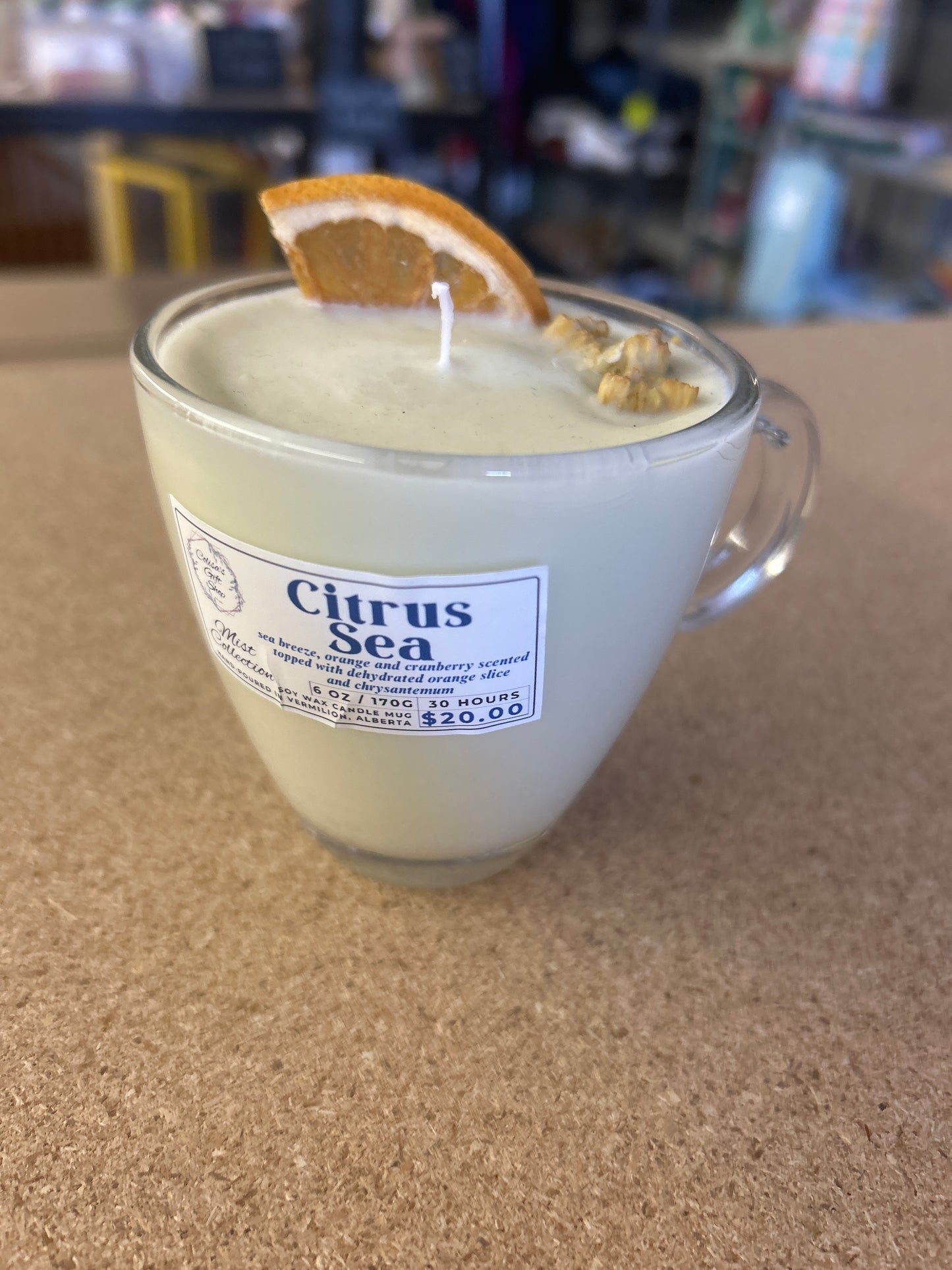 Citrus sea - mist collection - small soy candle