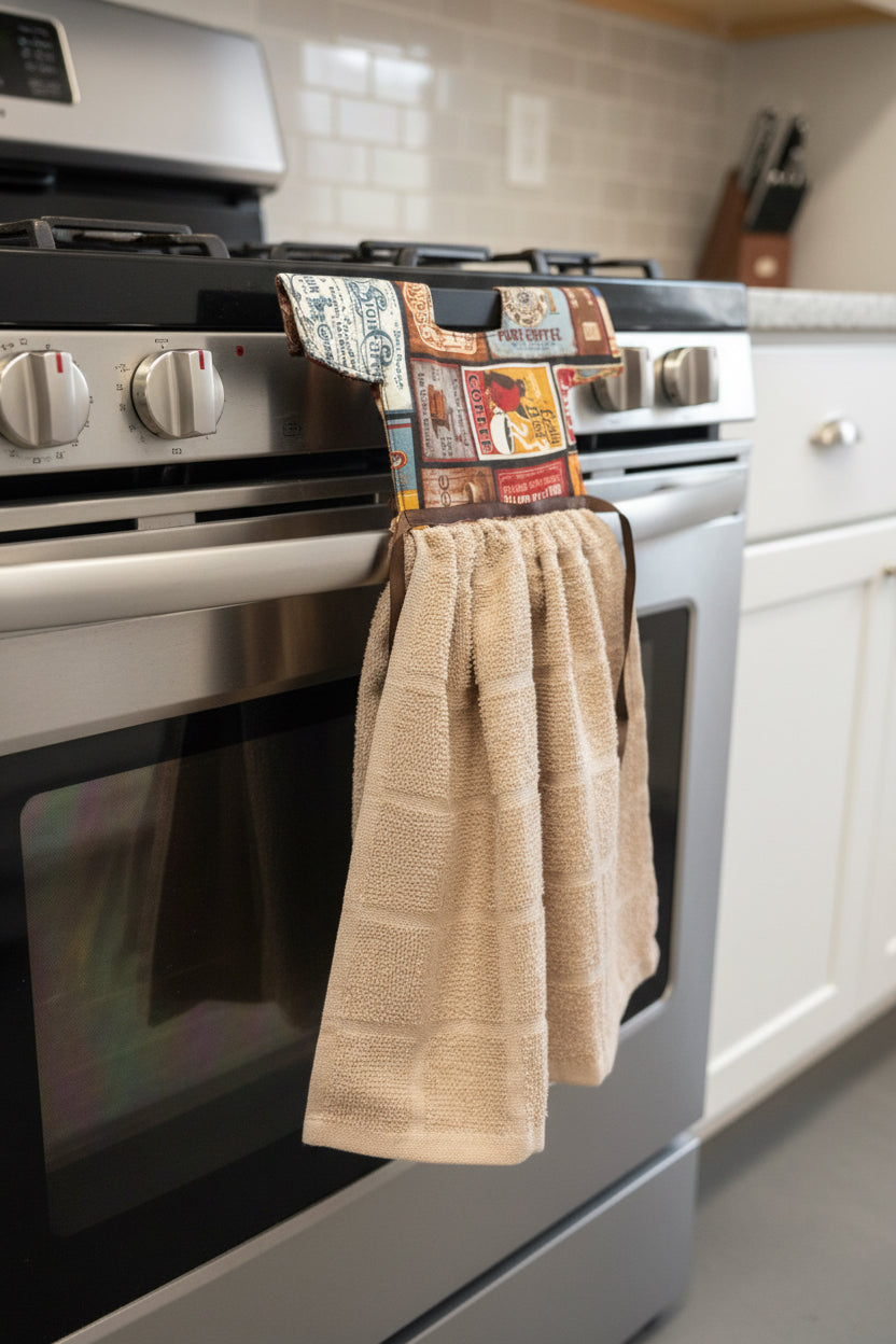 Coffee oven towel