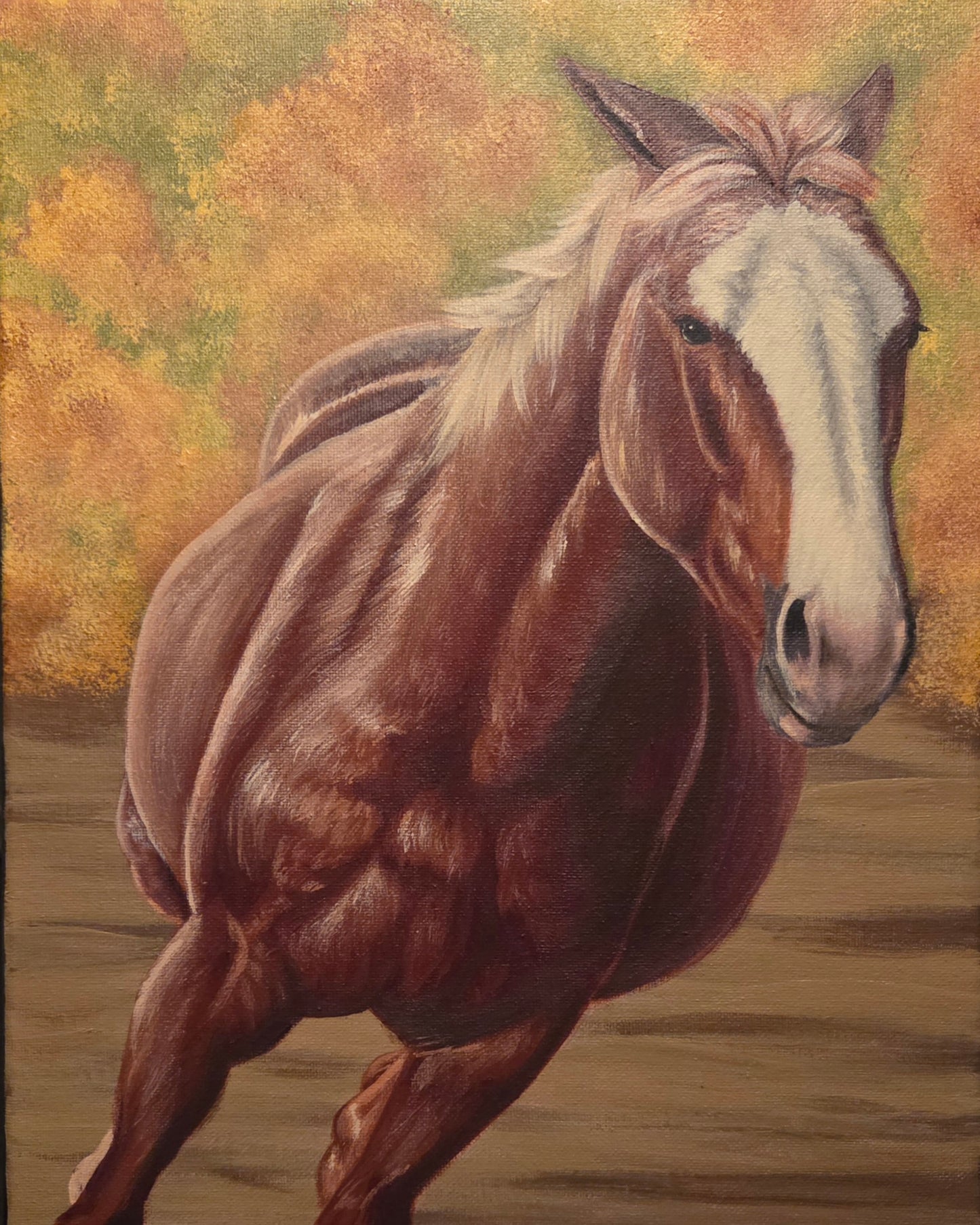 Running Horse Painting