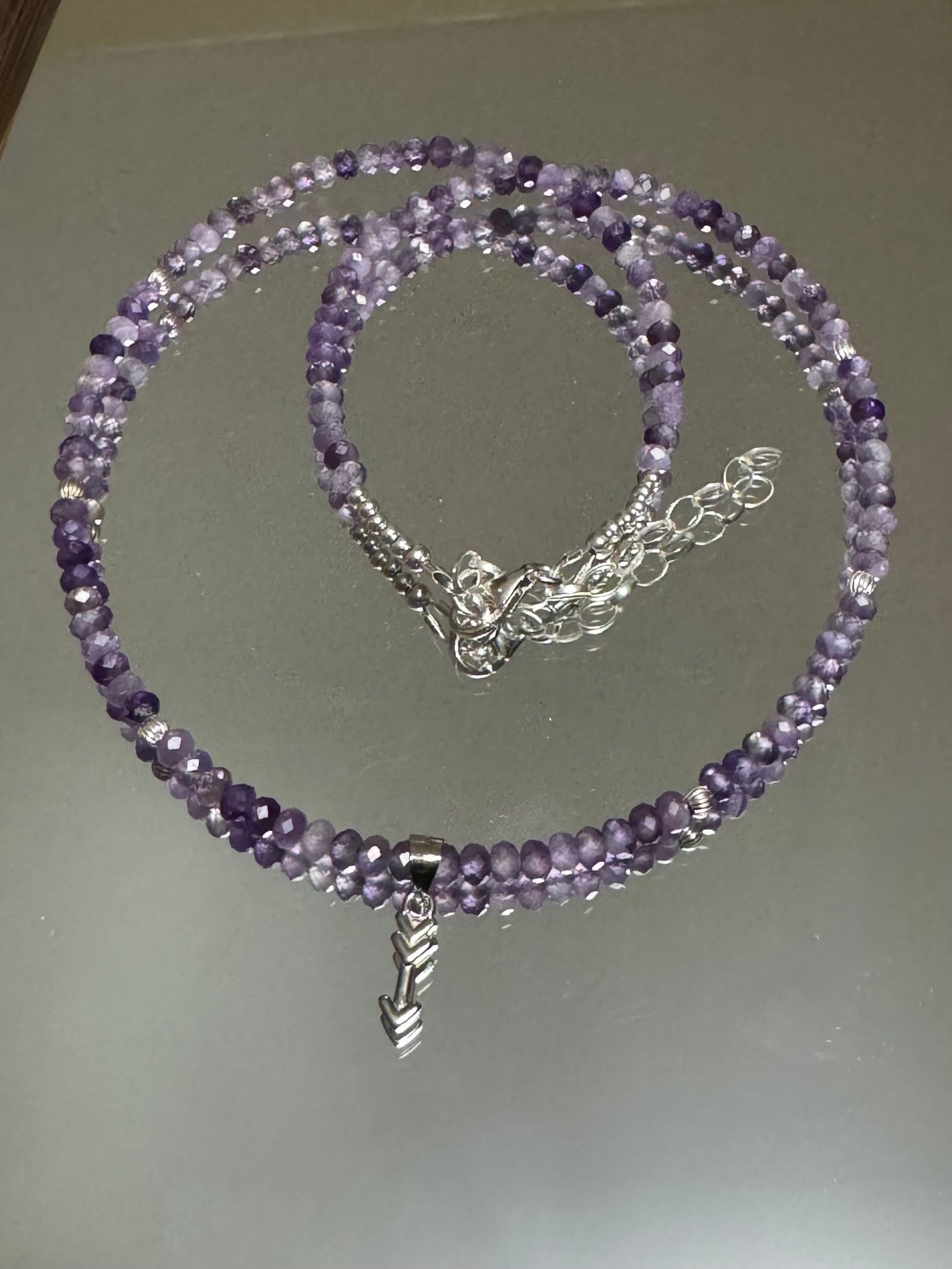 Faceted Amethyst Necklace