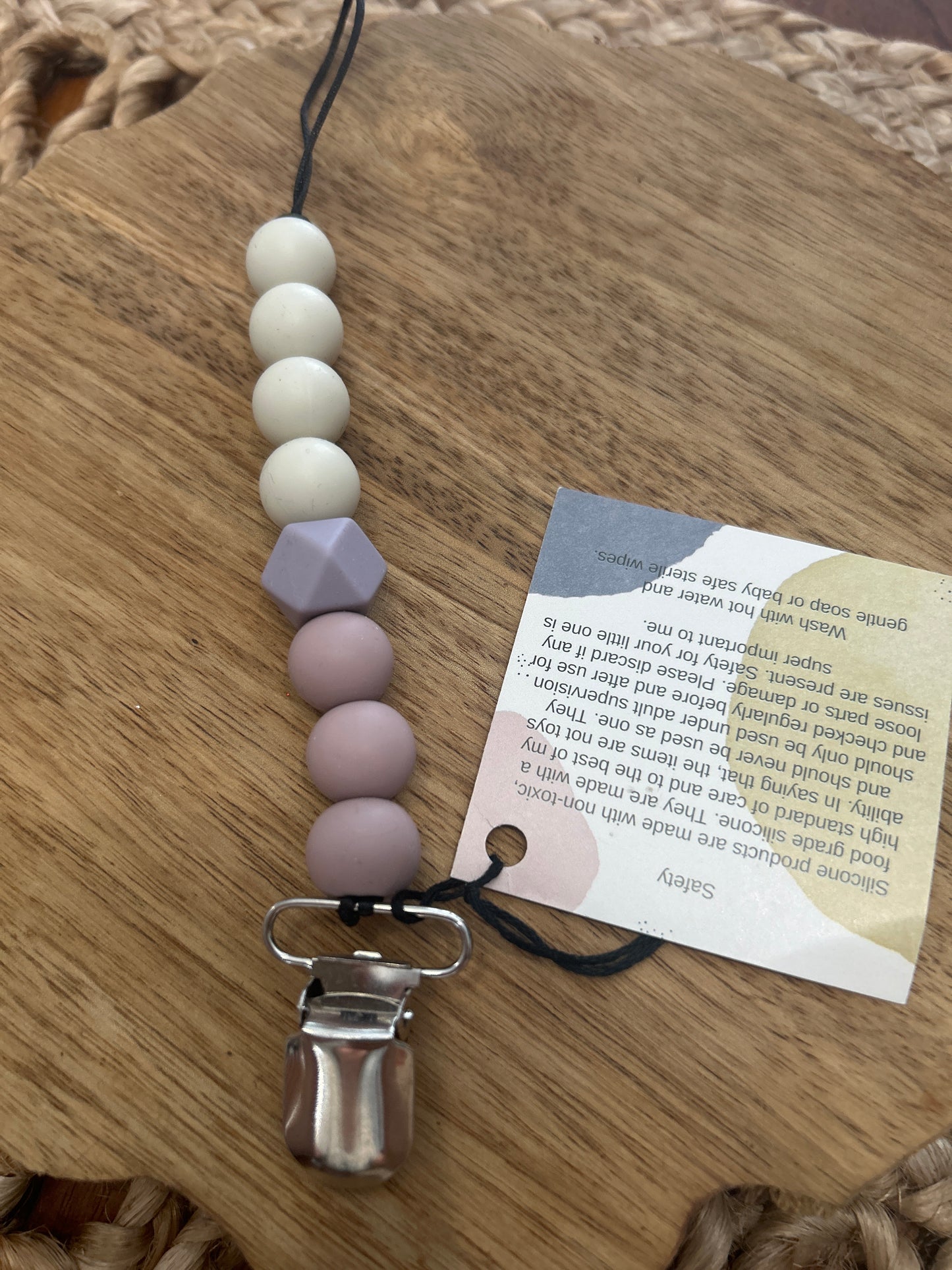 Silicone Bead Soother Clips
