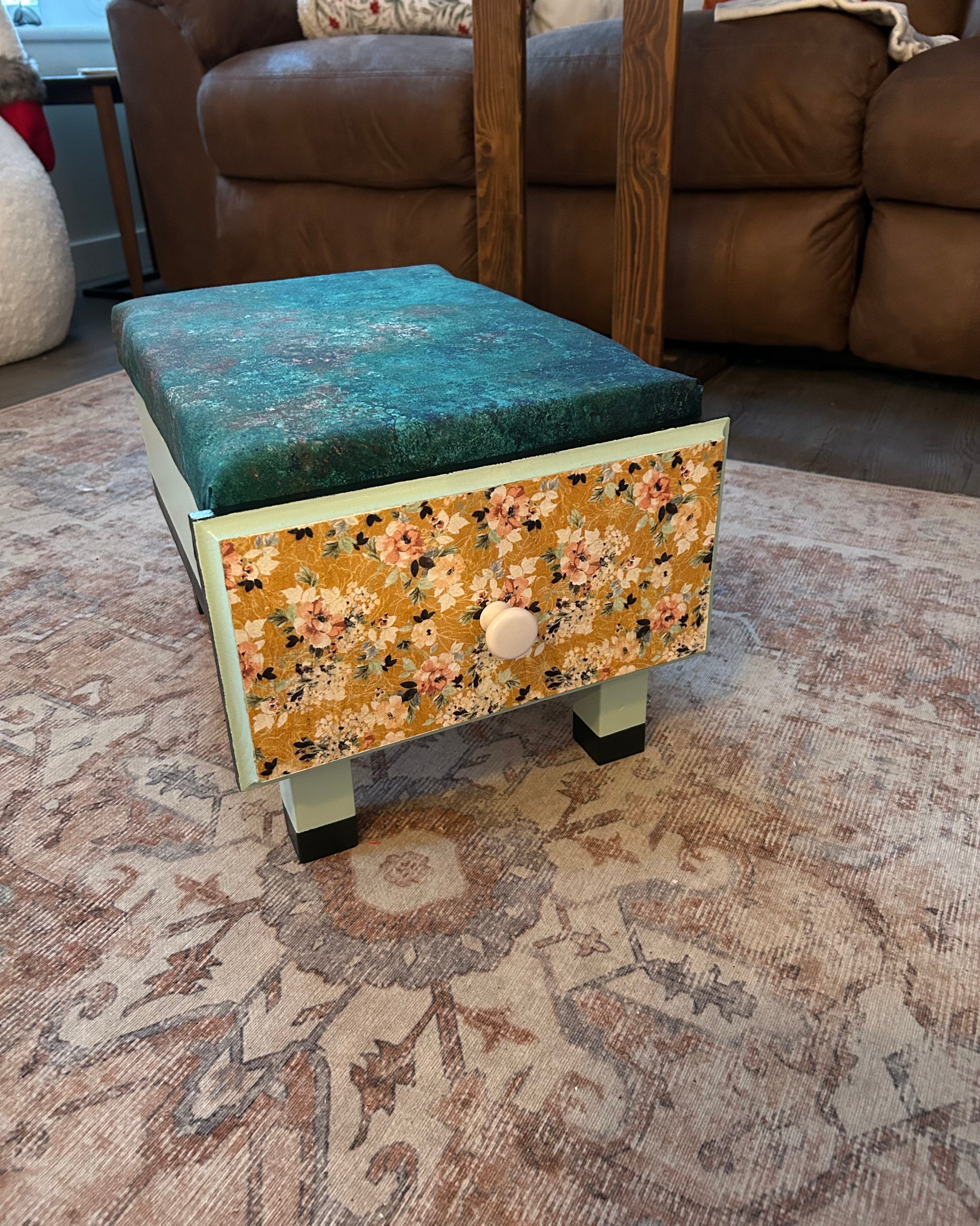 Foot Stool with Storage