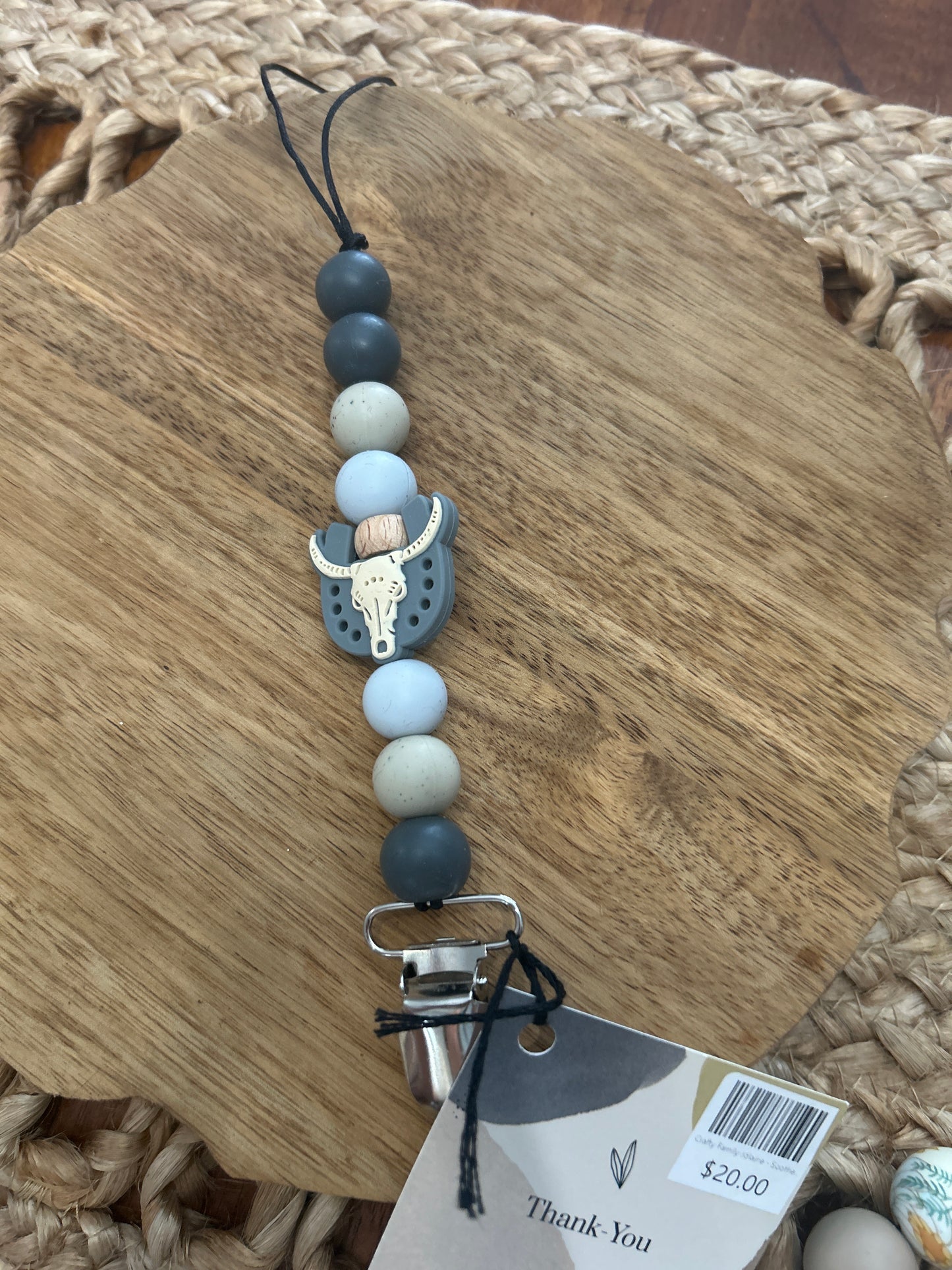 Silicone Bead Soother Clips
