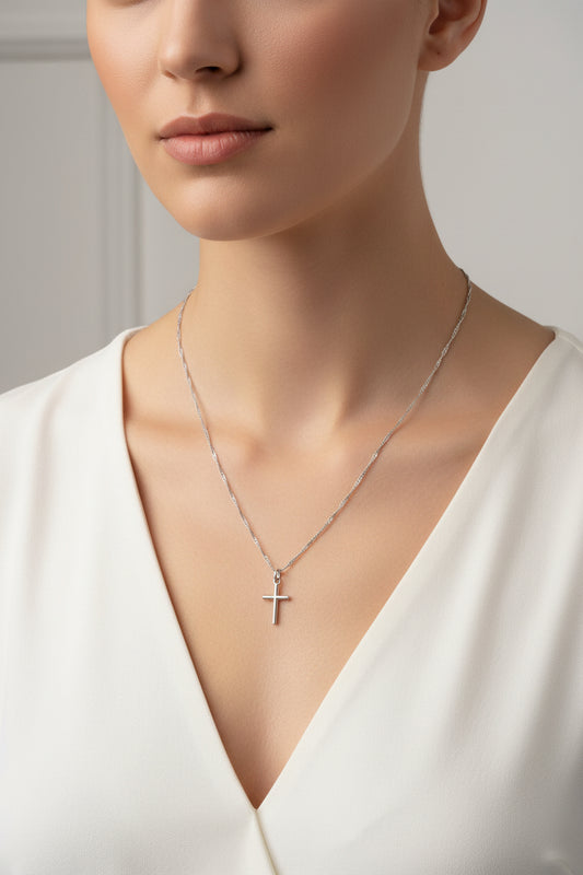 Silver Cross Necklaces