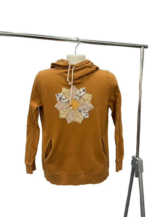 Brown Hoodie Pink Star