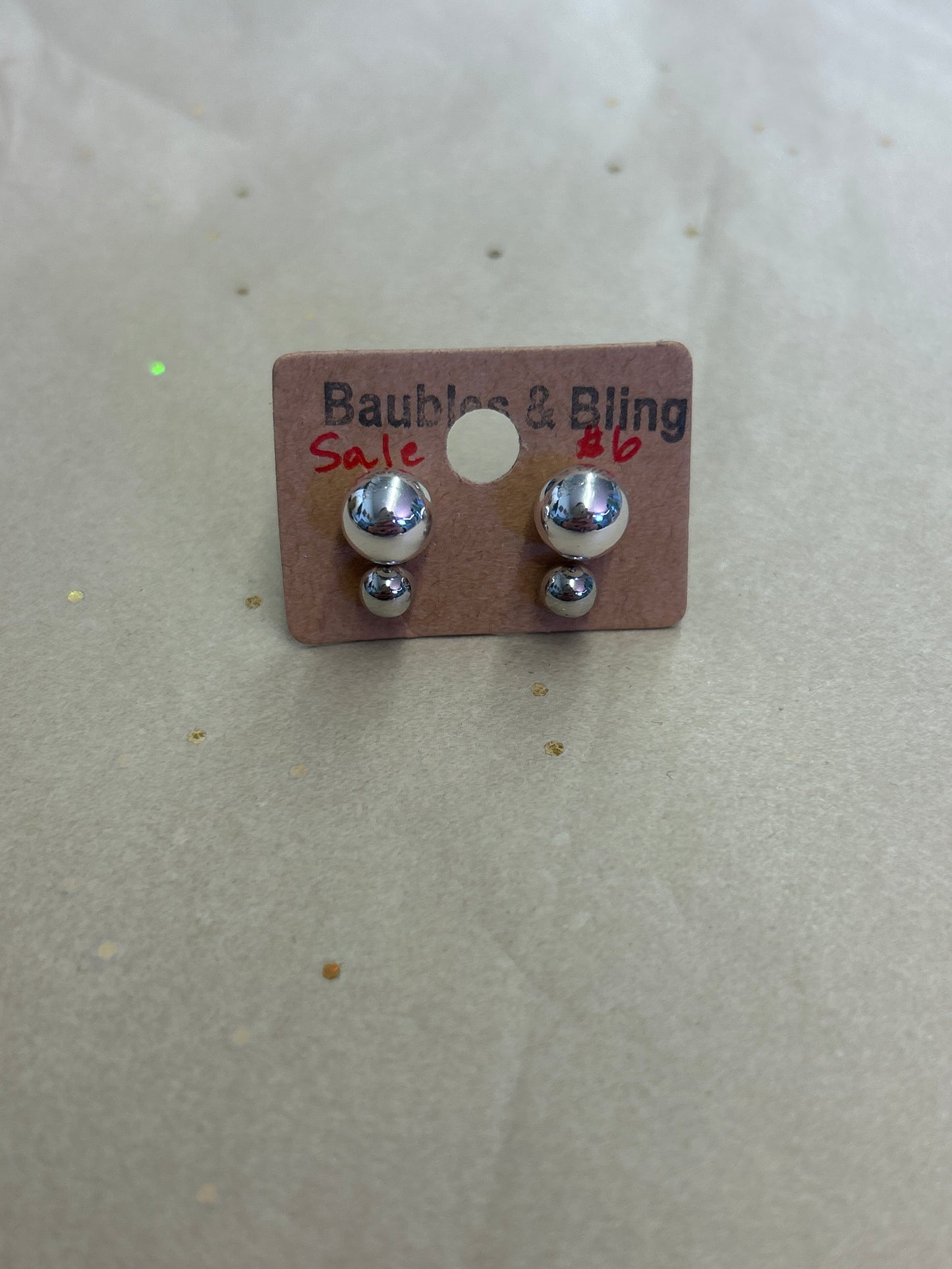 Silver style ear rings