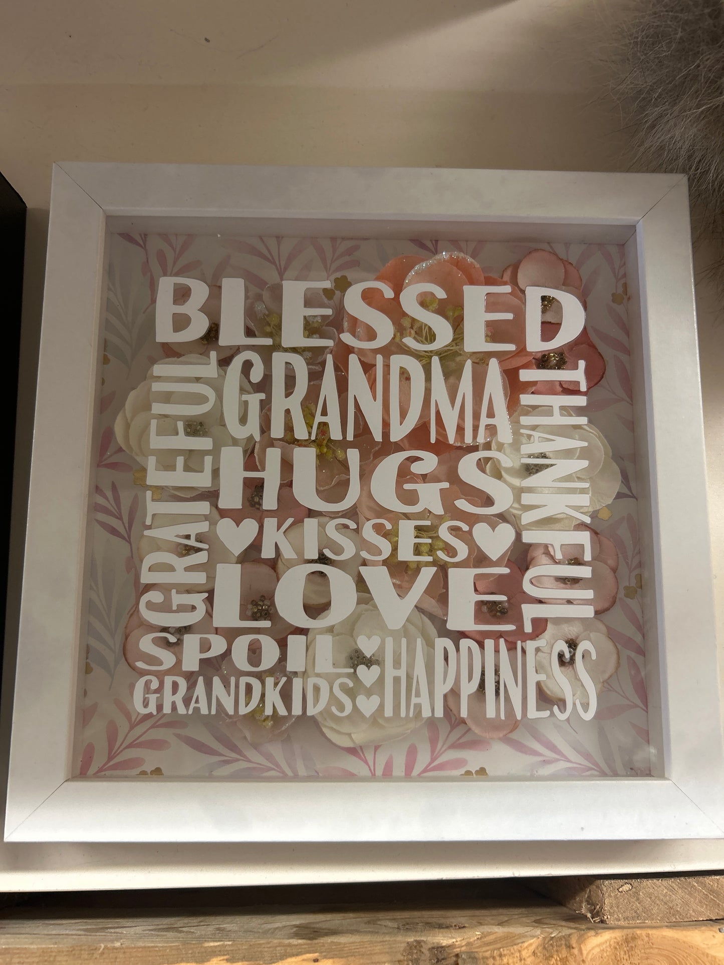 Grandma - Floral - Shadow Box
