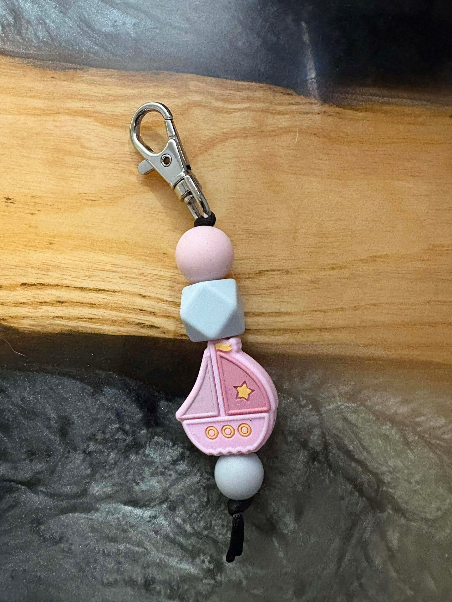 Silicone Bead Keychain