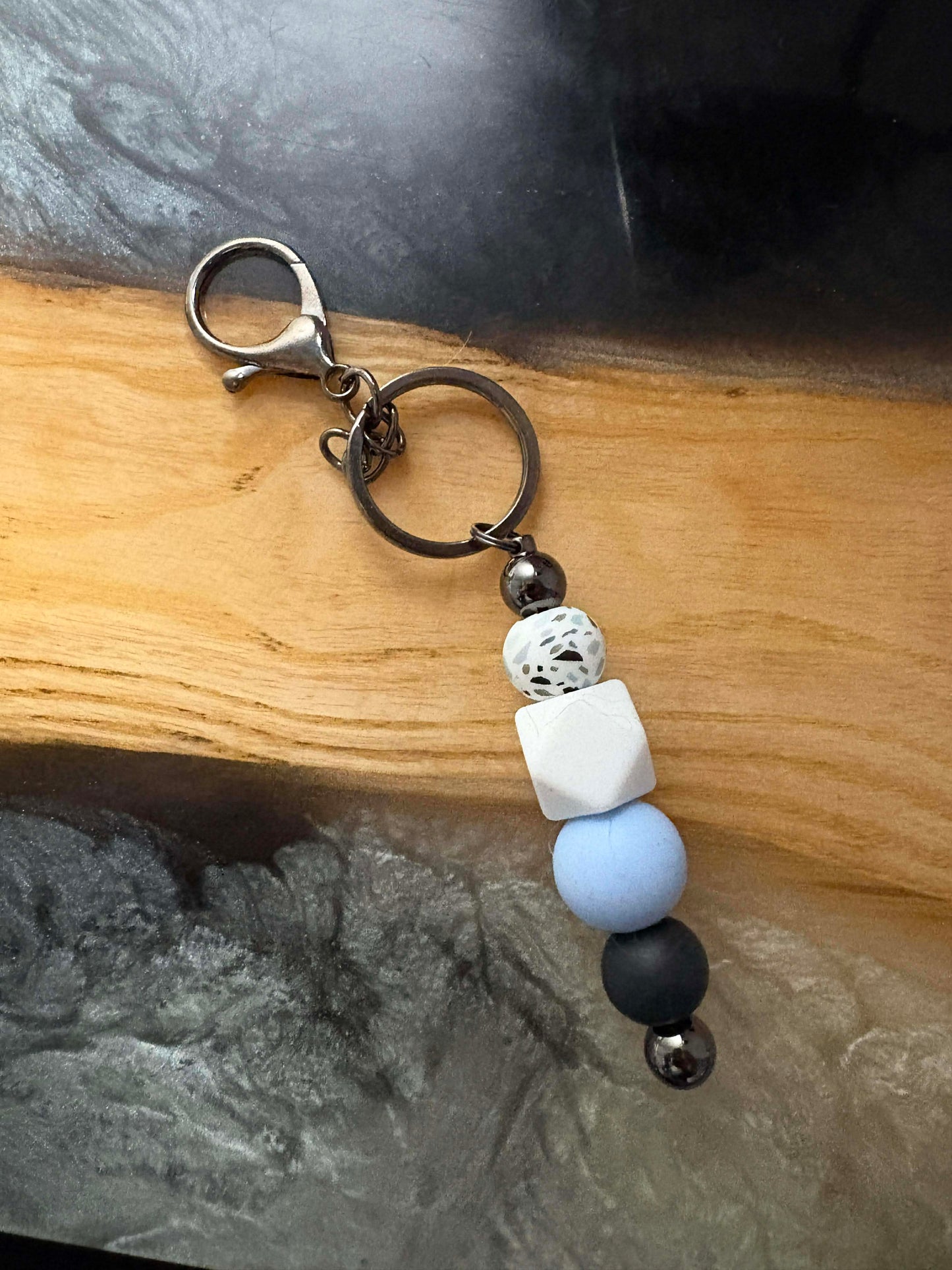 Silicone Bead Keychain