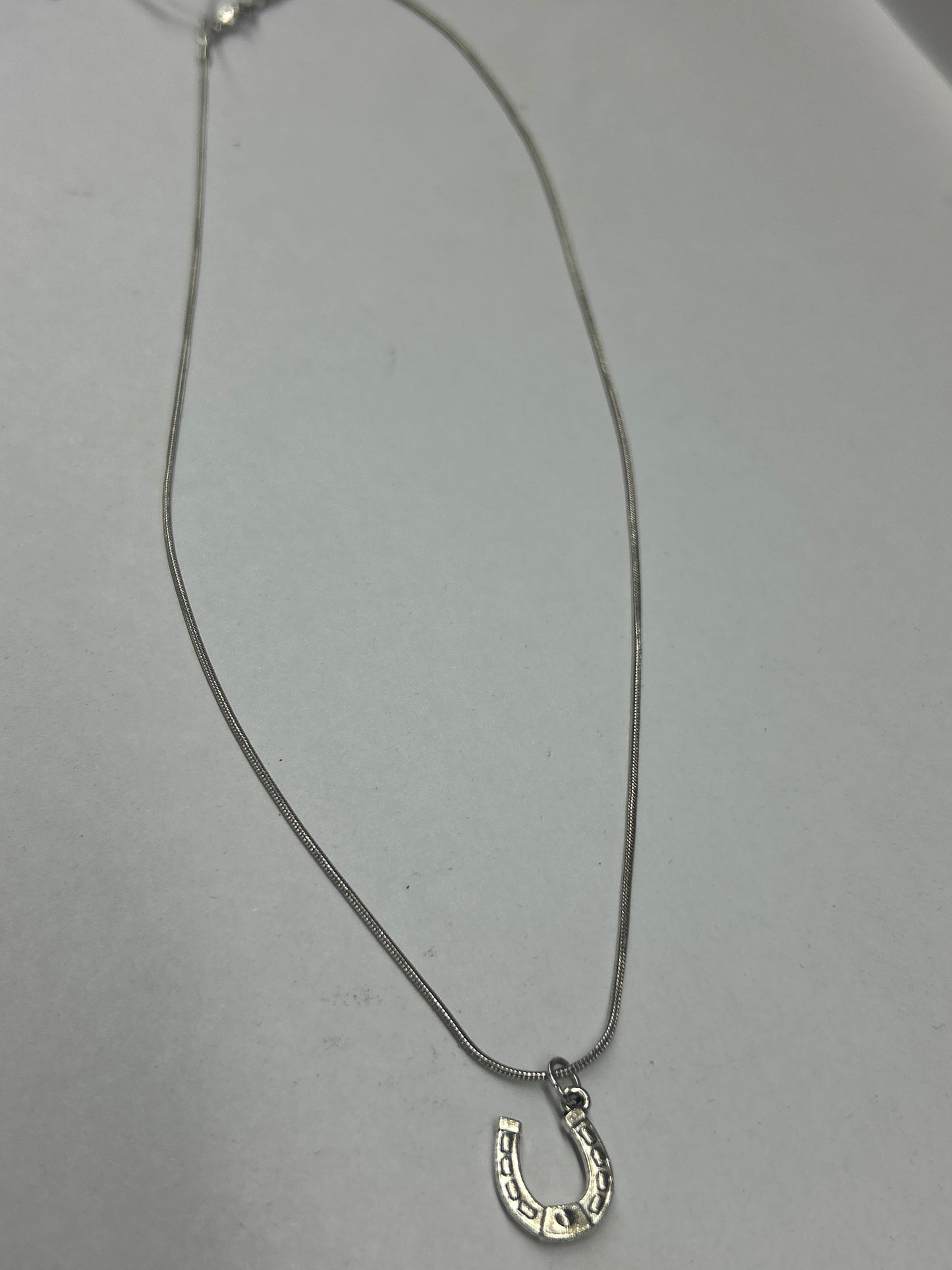 Silver Horseshoe Necklace