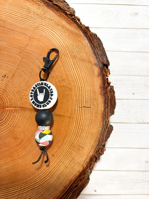 Silicone Bead Keychain