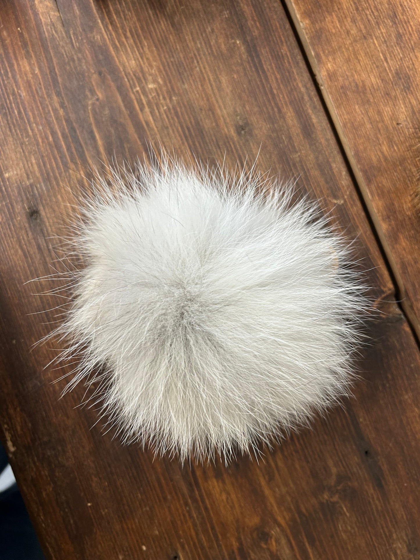 Coyote fur pom pom