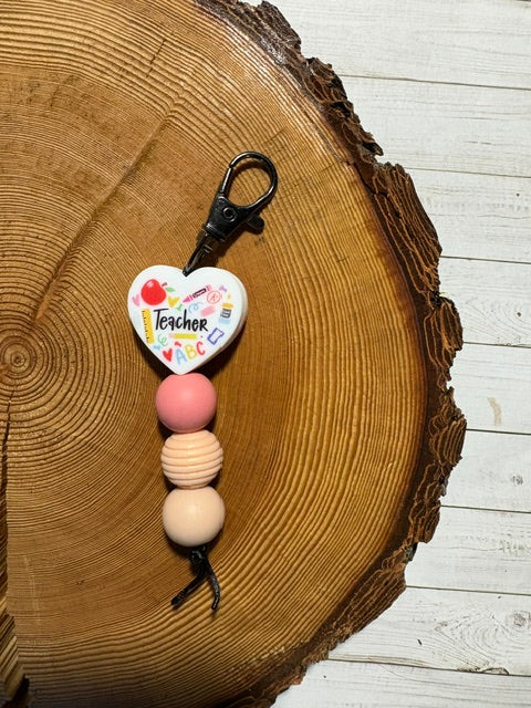 Silicone Bead Keychain
