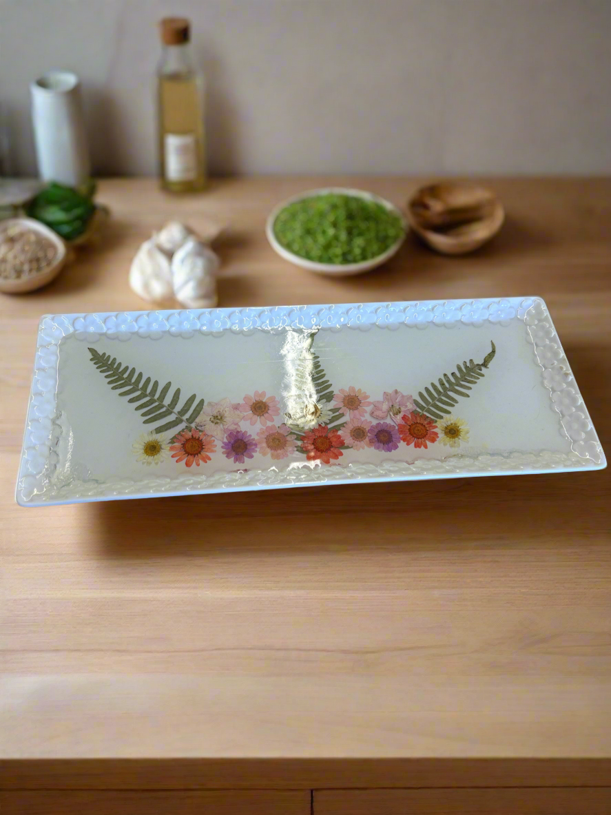 Flower Resin Plate