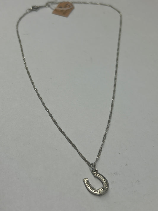 Silver Horseshoe Necklace
