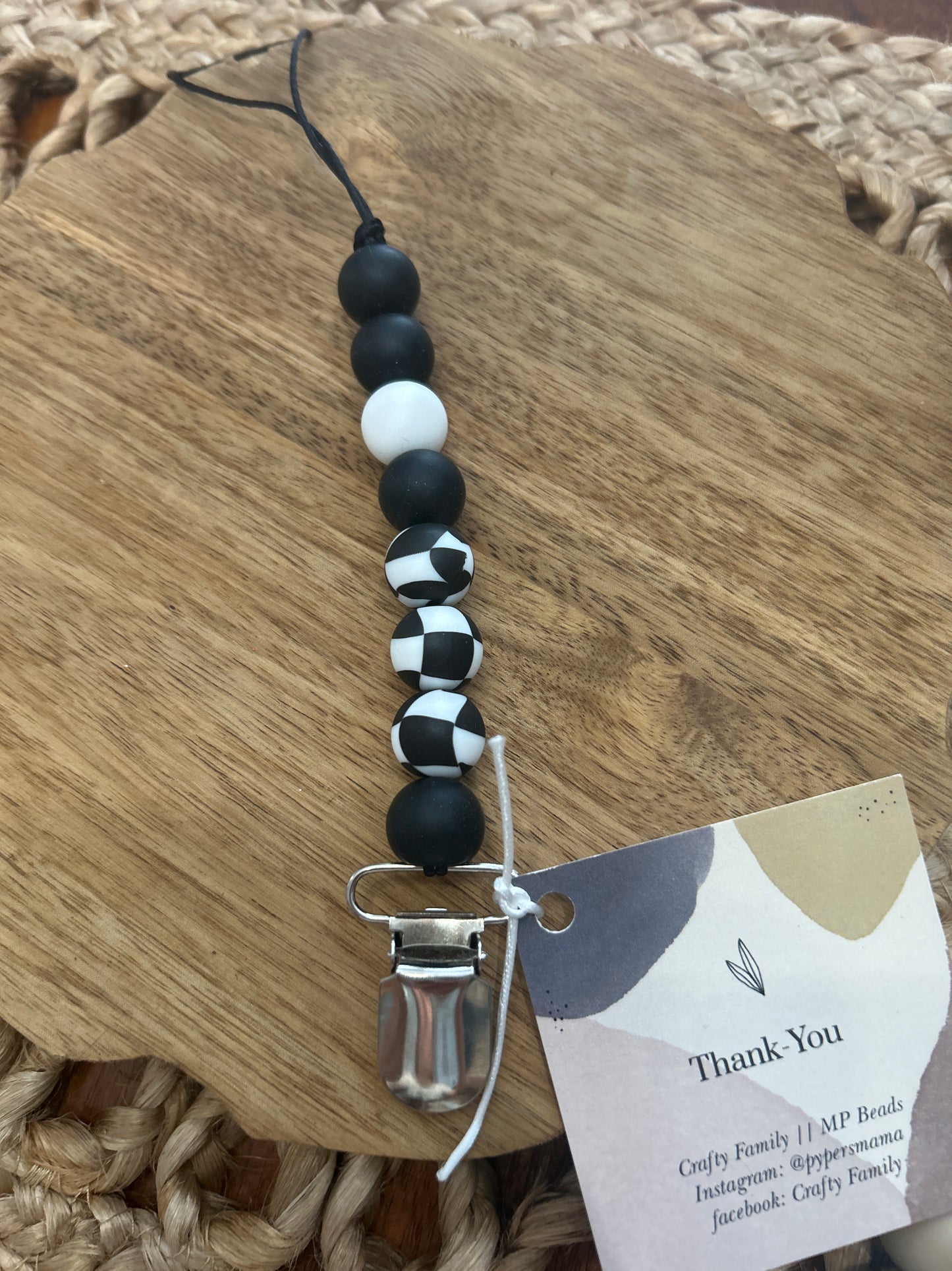 Silicone Bead Soother Clips