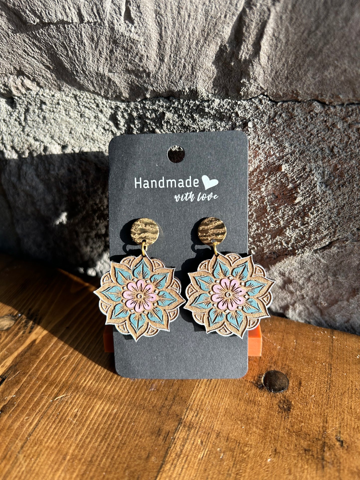 Geometric Flower Earring