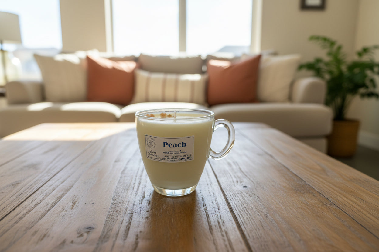 Small Peach Candle - Bliss Collection