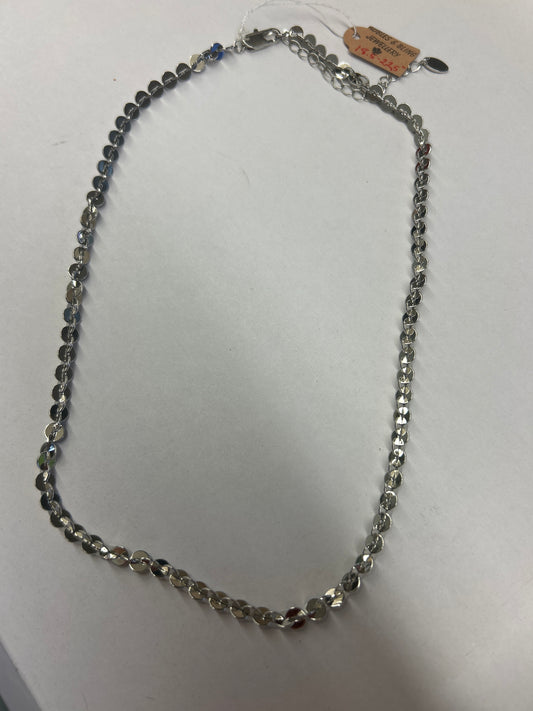 Silver Double bubble style link chain