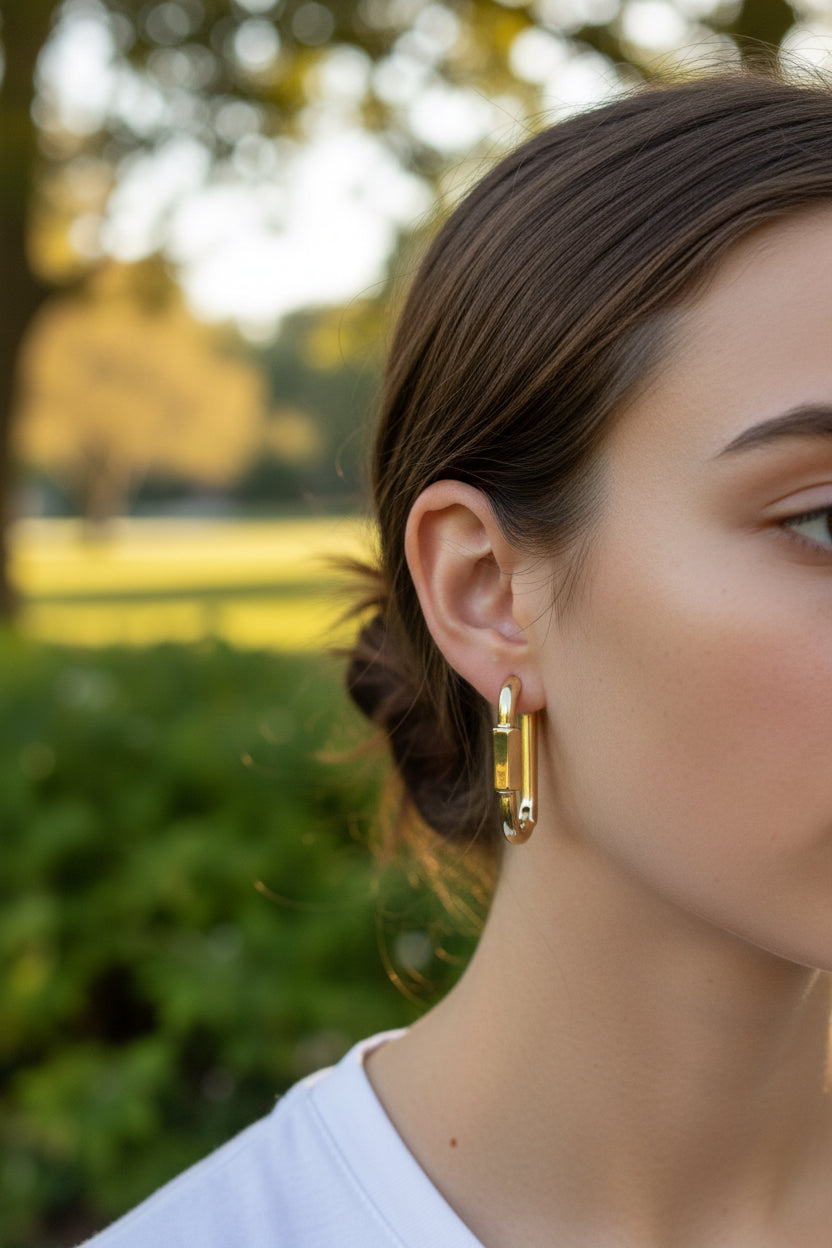 Gold style ear rings