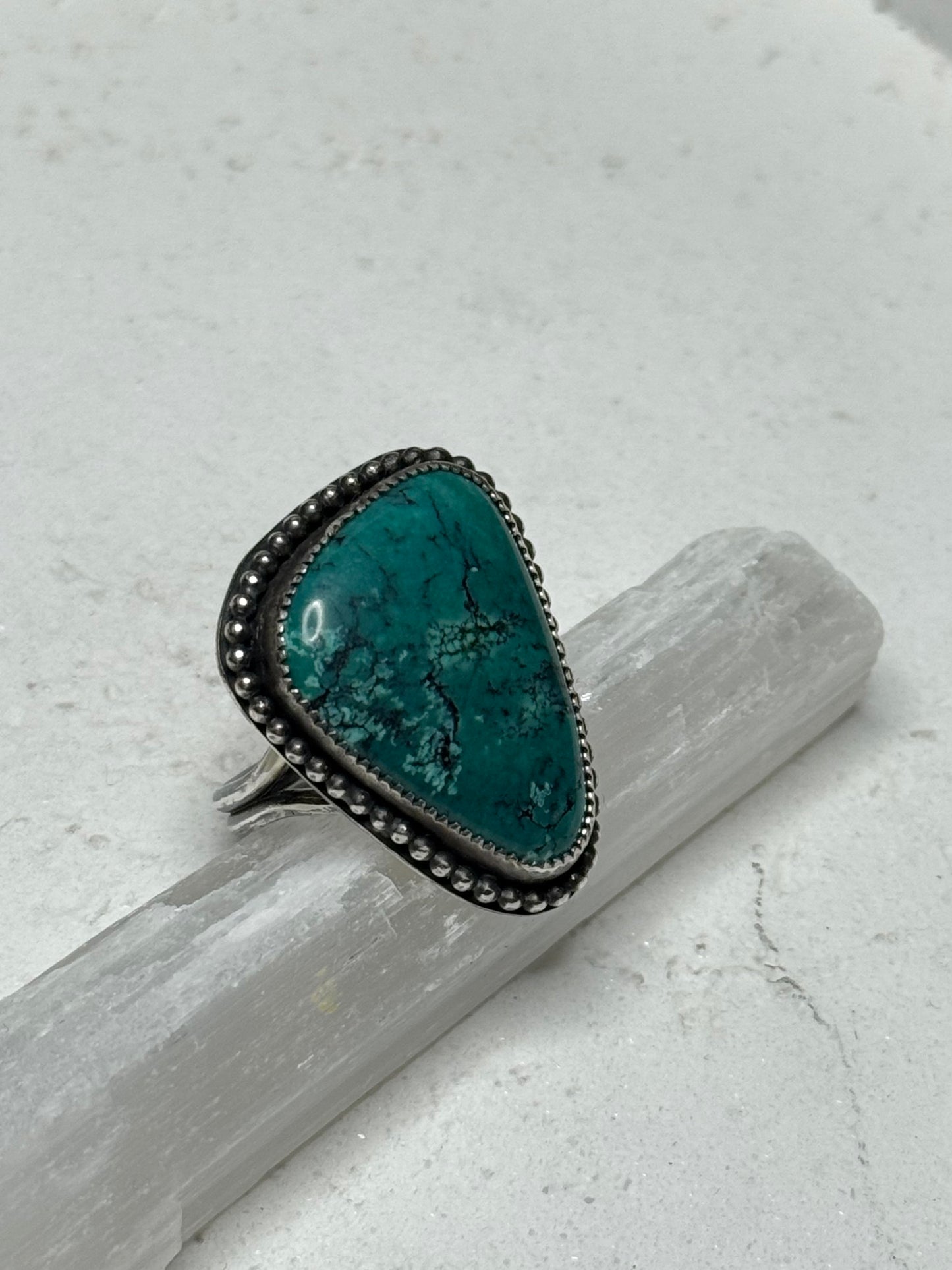 Handmade Sterling Silver & Turquoise Statement Ring