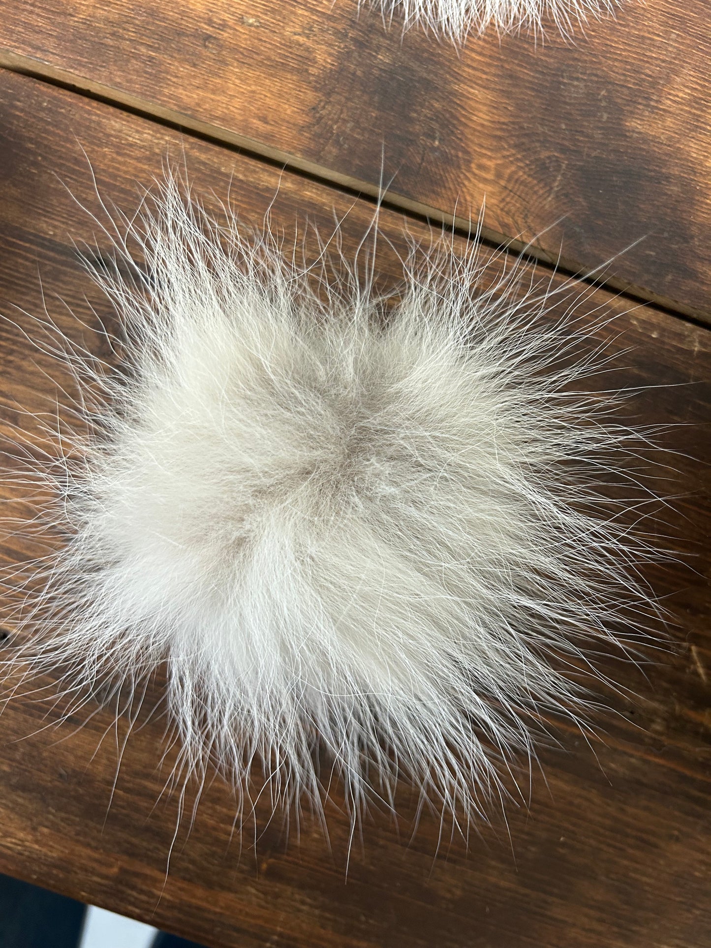 Coyote fur pom pom
