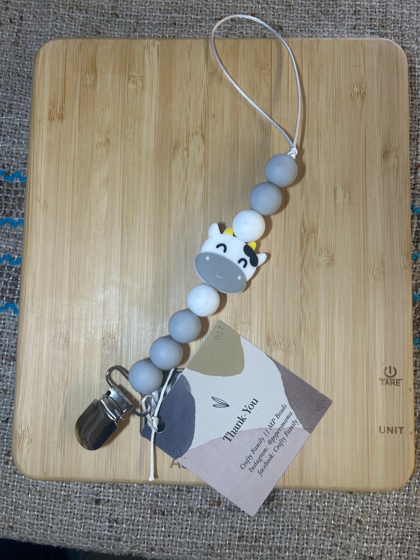 Silicone Bead Soother Clips