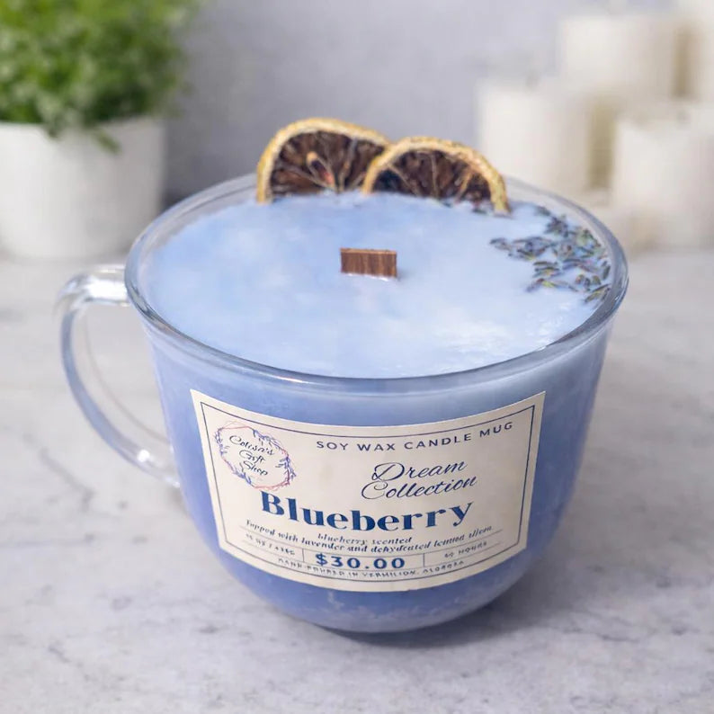 Blueberry Dream - Large Soy Candle Mug