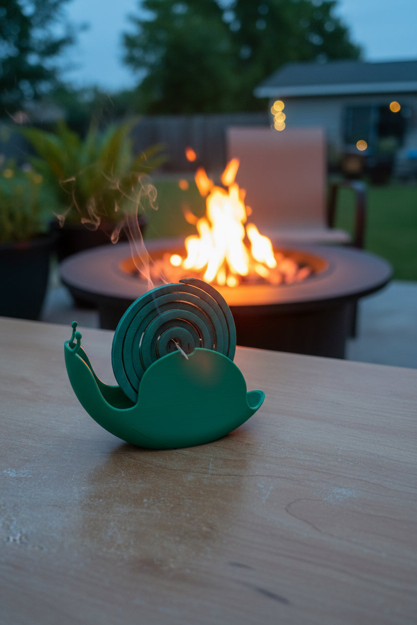 3D Printed Mosquito Coil Snails