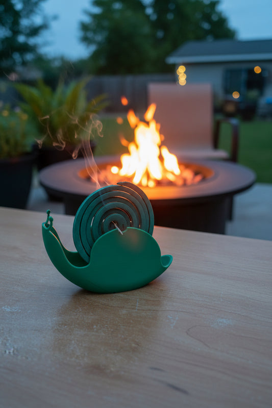 3D Printed Mosquito Coil Snails