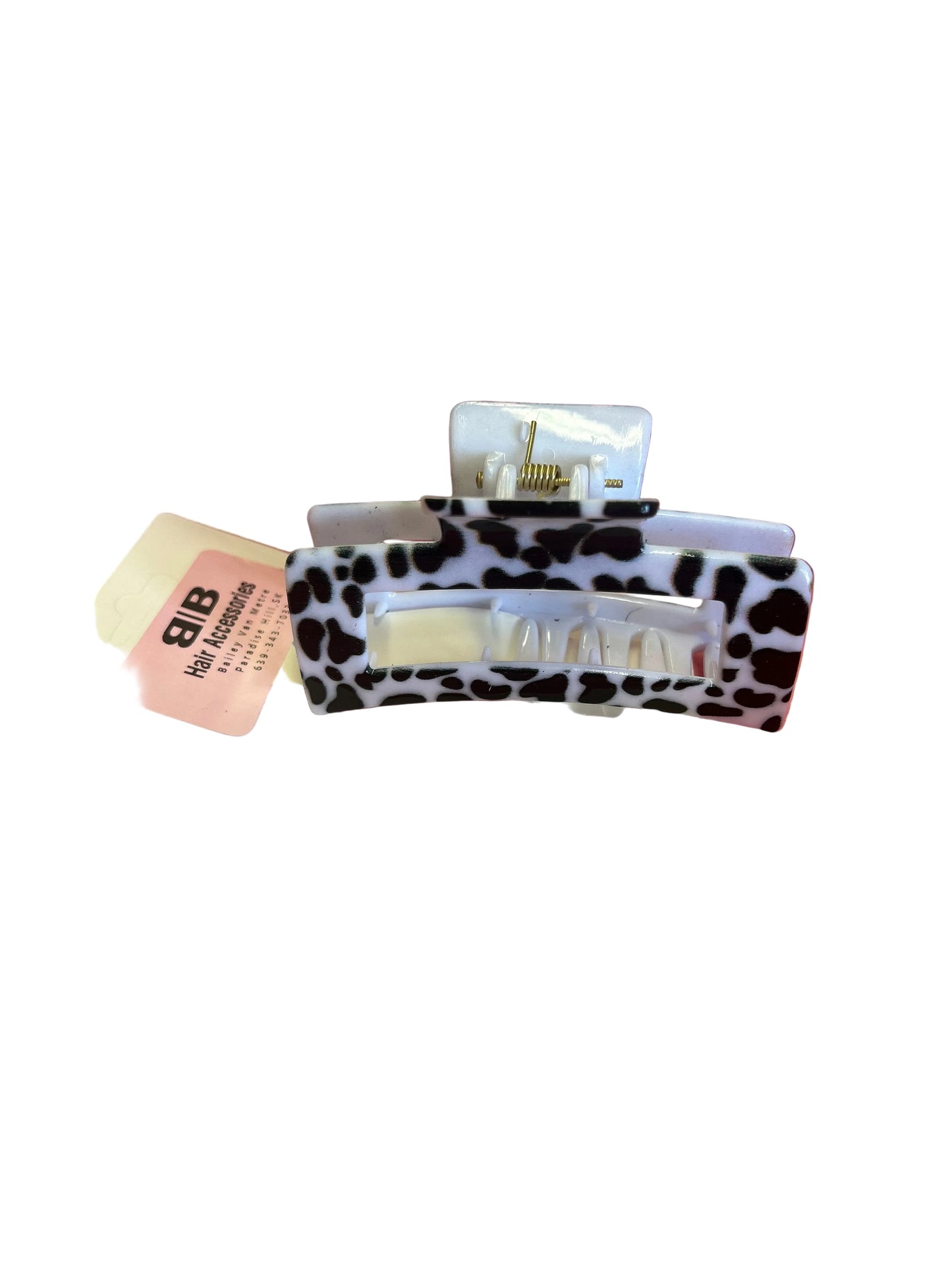 Cow Print Claw Clip