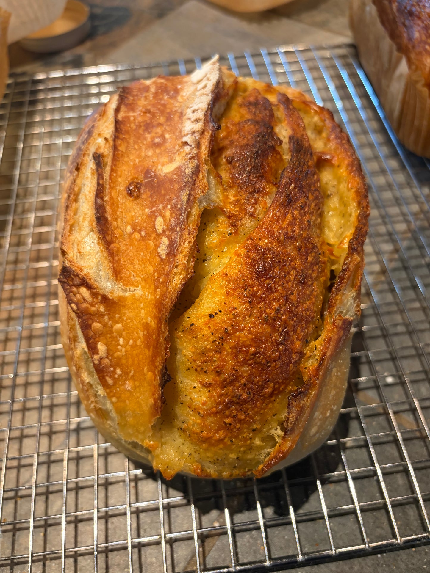 Italian Sundried Tomato Mozza Sourdough Loaf frozen
