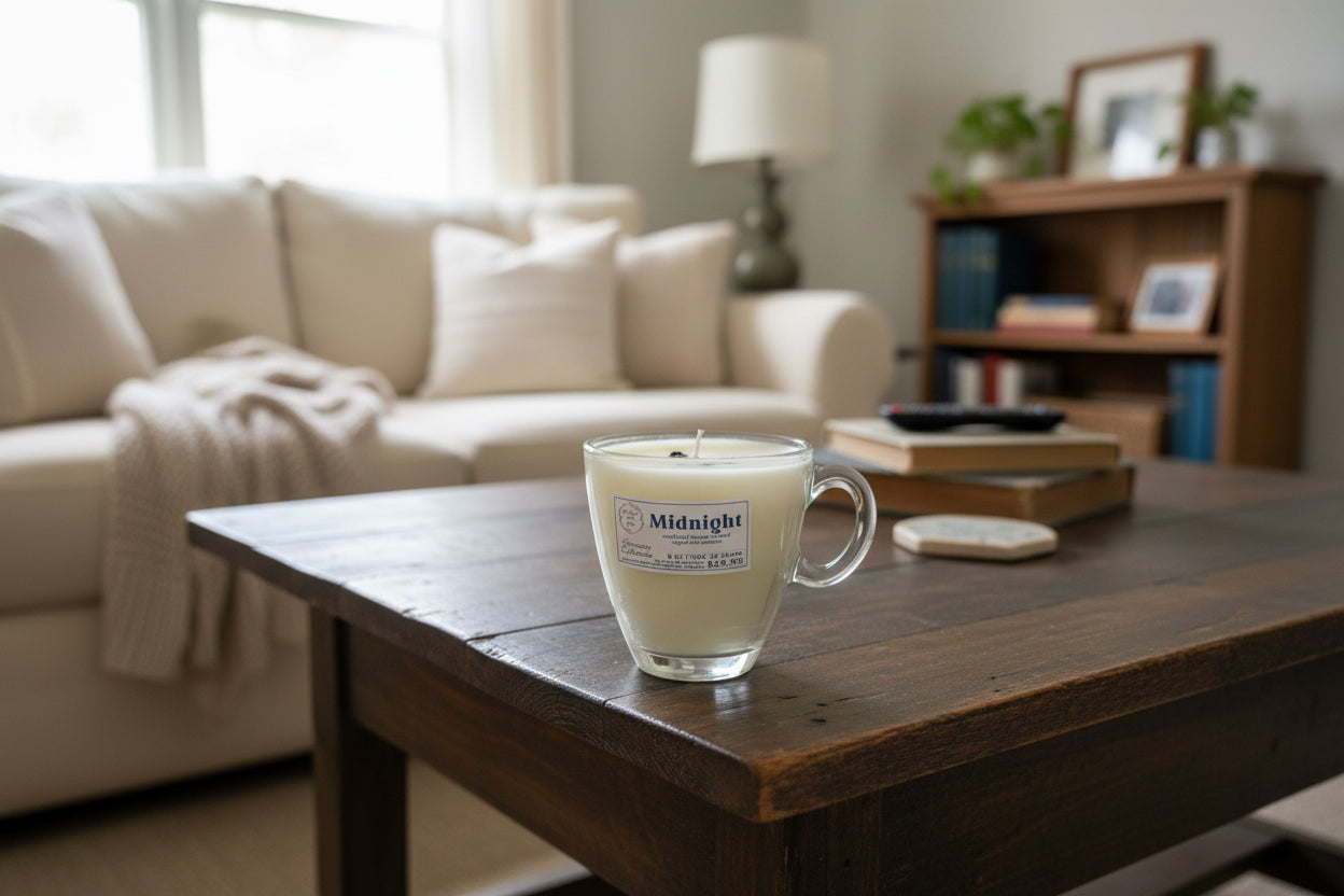 Small Midnight Candle - Serenity Collection