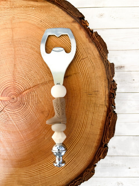 Silicone beaded bottle openers