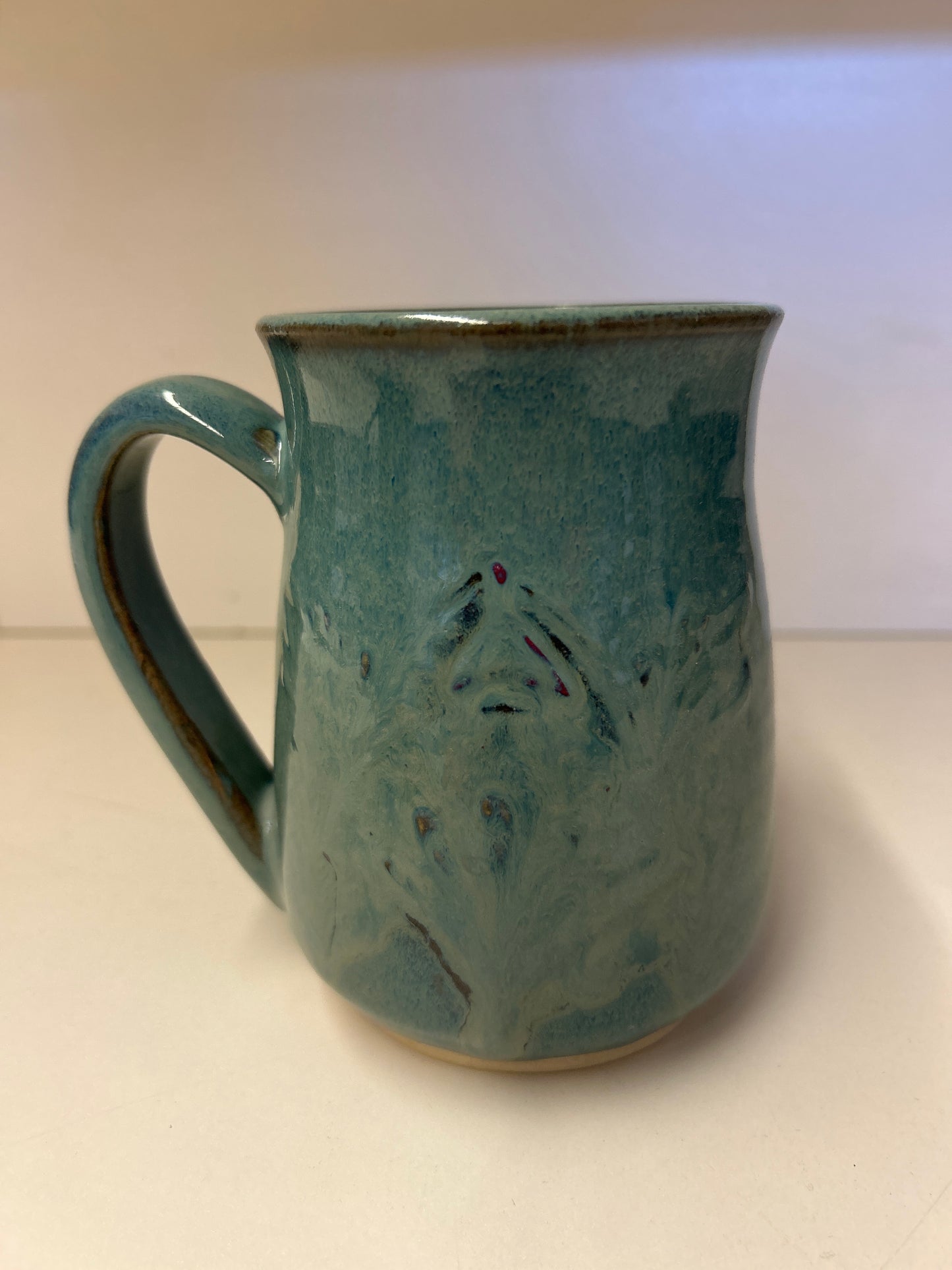 Blue Pottery Mug 1 -16 oz