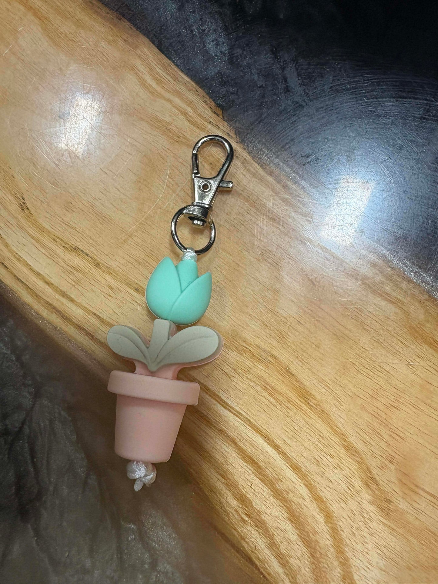 Silicone Bead Keychain