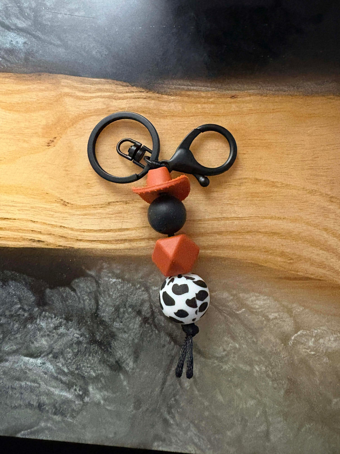 Silicone Bead Keychain