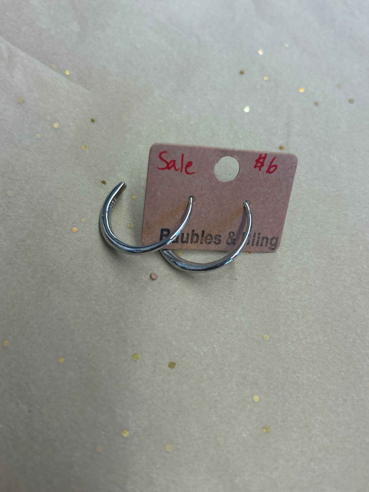 Silver style ear rings