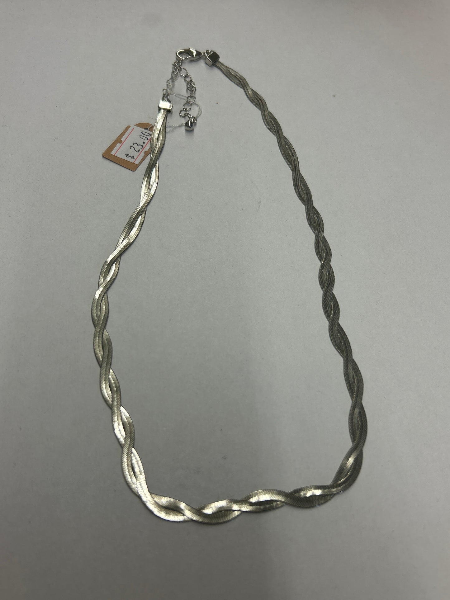 Silver Flat Twisted Chain