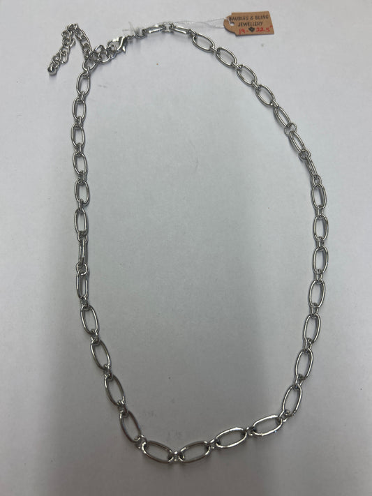 Silver Link Chain 19-22.5 inches long