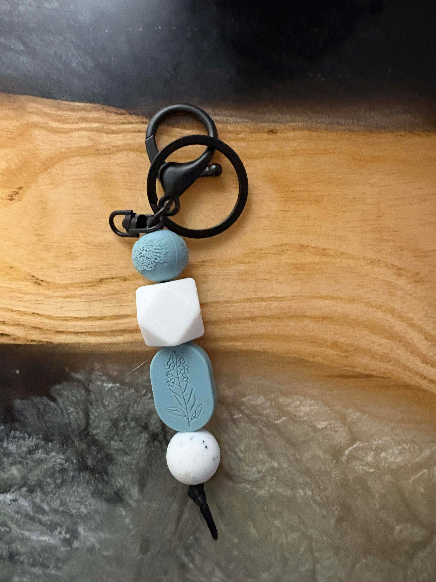 Silicone Bead Keychain