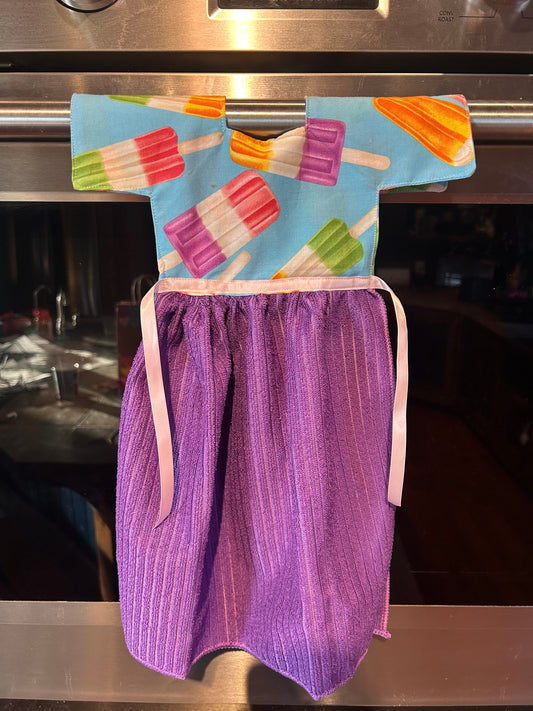 Pink Purple Oven Towel Dress